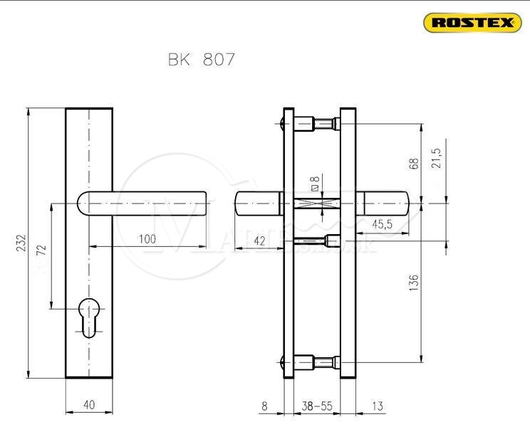 Рисунок 807 дано дуга bk 40