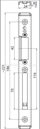 Protiplech KARO/ROM 8x24 reg P