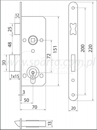 ZZ Metal-plast 110/TW WC72/50/20 Pravý