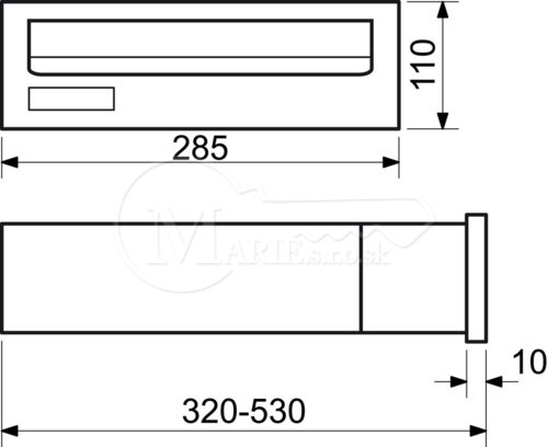 Schránka RI BK.38.R.N 285x110x320-530