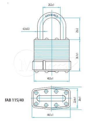 VZ FAB 115/40 2kl.