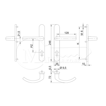 FKS 35A/2200/92 F9 z vnutra roz.216