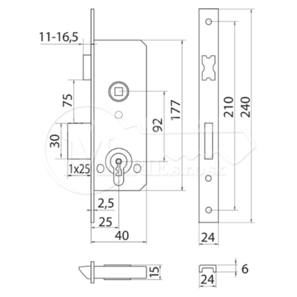 ZZ CVL 194 92/25 24x6mm