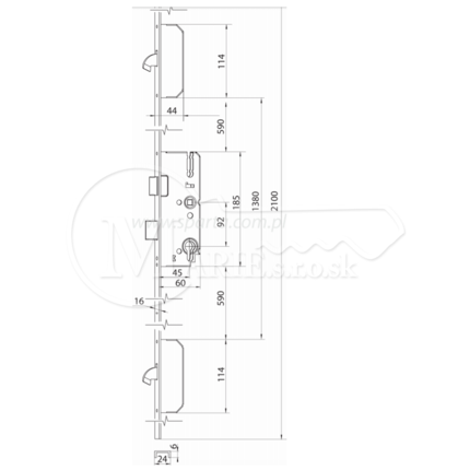 ZZ Winkhaus K+G STV-U 2460 92/45/U24 M2