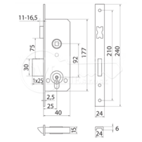 ZZ CVL 194 92/25 24x6mm